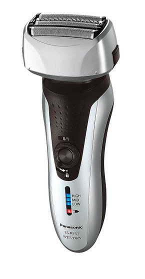 Panasonic ES-RF31 4 Blade Electric Shaver Wet/Dry with Flexible Pivoting Head for Men, Stainless - Black/Silver