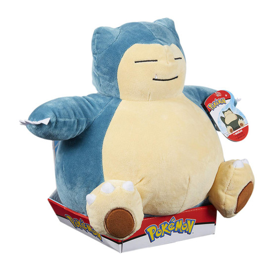Pokemon 96369" Snorlax Plush Toy, Multi-Colour, 12-Inch
