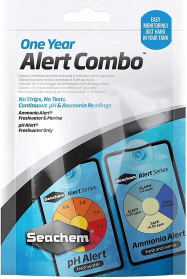 Seachem One Year Alert Combo - PH & Ammonia Readings