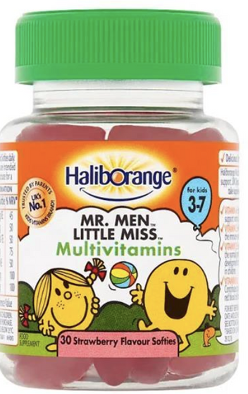 Haliborange Mr Men Multivitamins 3 To 7 Years Strawberry 30 Softies