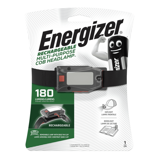 Energizer Rechargeable Multi-Purpose Cob Headlamp 180 Lumens