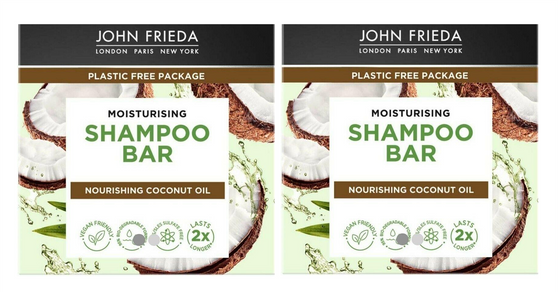 John Frieda Moisture Shampoo Bar 75g x 2