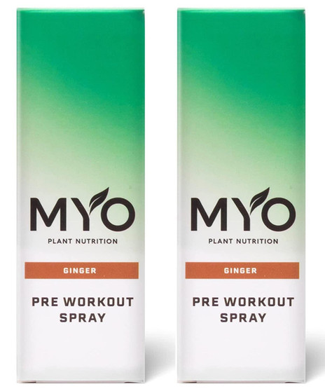 MYO Plant Nutrition Pre Workout Spray (Ginger) 30ml x 2 Bundle