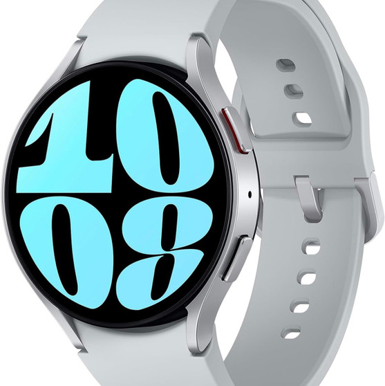 Samsung Galaxy Watch6 Smart Watch, Fitness Tracker, Bluetooth, 44mm, Silver, 3 Year Manufacturer Extended 
