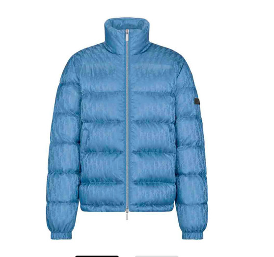 DIOR OBLIQUE DOWN JACKET Light blue  S M L XL XXL