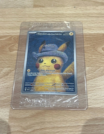 Pokémon TCG: Van Gogh Pikachu with Grey Felt Hat SVP 085 Promo Card - New Sealed