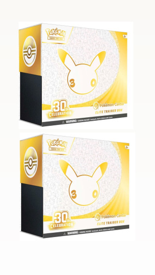 2 Pack of Pokemon 30th Anniversary Pokemon Centre ETB Elite Trainer Box Sealed Pre-sale