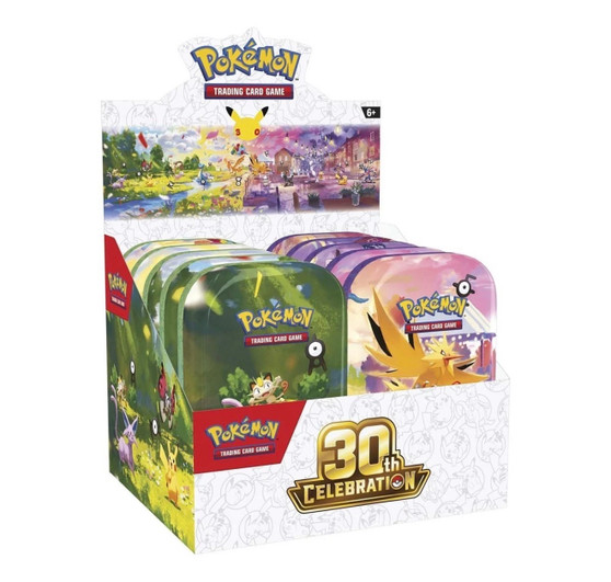  Pokémon 30th Anniversary Mini Tin Display Factory Sealed|Brand new
