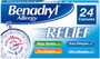 Benadryl Allergy Relief 24 Capsules