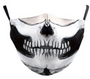 Halloween Face Mask for Adults - Black & White Skeleton