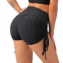 FRESNK High Waisted Booty Shorts - Black