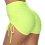 FRESNK High Waisted Booty Shorts - Yellow