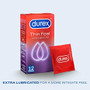 Durex Thin Feel Extra Lubricated Condoms, Pack of 12