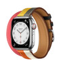 Apple Watch Hermès Silver Stainless Steel Case with Casaque Double Tour 45mm GPS + Cellular