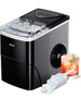 Black Silonn Ice Makers Countertop, 9 Cubes Ready in 6 Mins, 