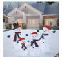 4ft (1.2m) Snowman Family Set of 4 With 600 LED Lights