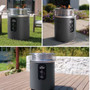 Ninja Fireside360 Outdoor Propane Heater & Smokeless Fire Pit Model: OF105GY  (Gray) 