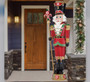 8ft Pre-lit Resin Candy Cane Nutcracker with 42 colour LED and Music