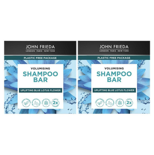 John Frieda Volume Shampoo Bar 75g x 2