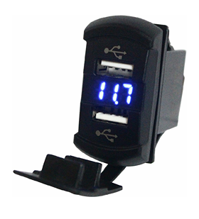 DUAL USB VOLTMETER