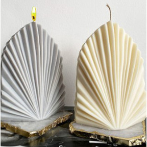 Folding Fan Pu Ye Aromatherapy Candle Gypsum Decoration Ornament Fan Silicone Mold Q119-CJLX1209981 Folding Fan Pu Ye Aromatherapy Candle Gypsum Decoration Ornament Fan Silicone Mold Q119-CJLX1209981