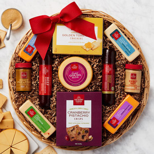Savory Favorites: Meat & Cheese Gift Basket Z954-GC-5959 Savory Favorites: Meat & Cheese Gift Basket Z954-GC-5959