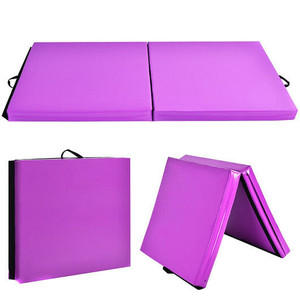 6 x 2 Feet Folding Gymnastic Mat with Carrying Handles for Yoga-Purple B593-FH10083 6 x 2 Feet Folding Gymnastic Mat with Carrying Handles for Yoga-Purple B593-FH10083