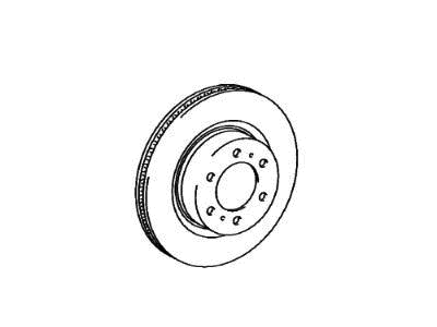 Toyota Genuine Brake Disc (Front) for Lexus Lx600, Land Cruiser J300, Land Cruiser Prado J250 and more - Part Number: 43512-60290