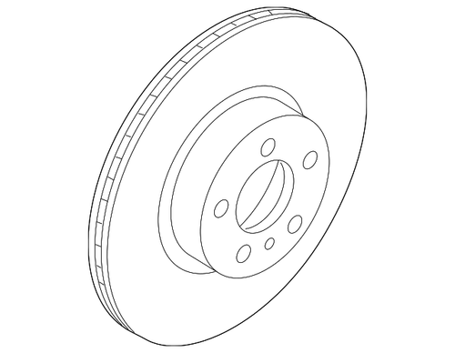 Toyota Genuine Brake Disc (Front) for Supra Mk5 - Part Number: 43512-WAA01
