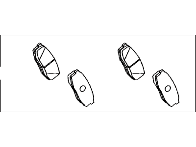 Toyota Genuine Brake Pad Kit (Rear) for Land Cruiser J200, Lexus Lx450D/460/570 and more - Part Number: 04466-60120