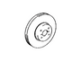 Toyota Genuine Brake Disc (Front) for Land Cruiser Prado J120, 4Runner and more - Part Number: 43512-60151