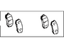 Toyota Genuine Brake Pad Kit (Rear) for Land Cruiser Prado J120, 4Runner, Fj Cruiser and more - Part Number: 04466-60090