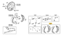 Toyota Genuine Brake Shoe Kit (Rear) for Hilux and more - Part Number: 04495-0K120