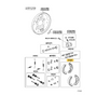 Toyota Genuine Brake Shoe Kit (Rear) for Yaris and more - Part Number: 04495-52170