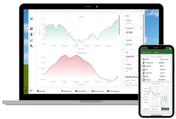 Screenshot of Apogee Connect app