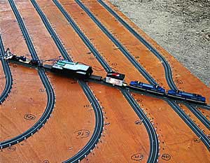 Apogee pyranometer mounted on model train to collect measurements in orchard for irrigation study