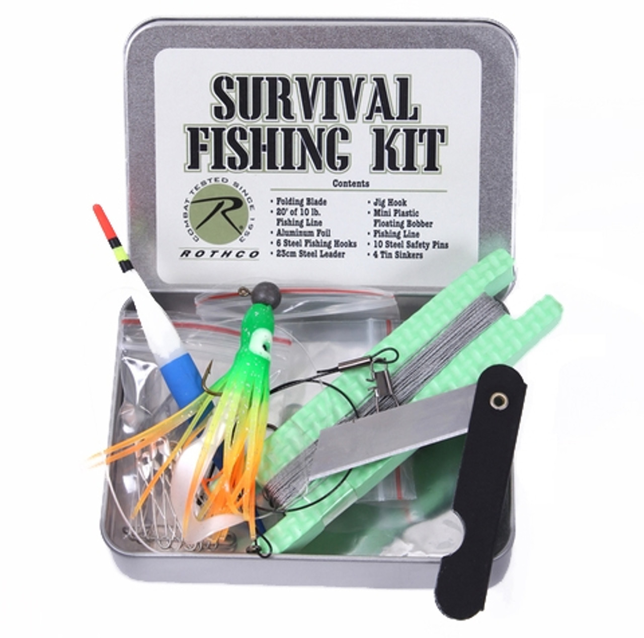 Globalship - Survival Fishing Kit - Compact Kit for Campers/Hikers