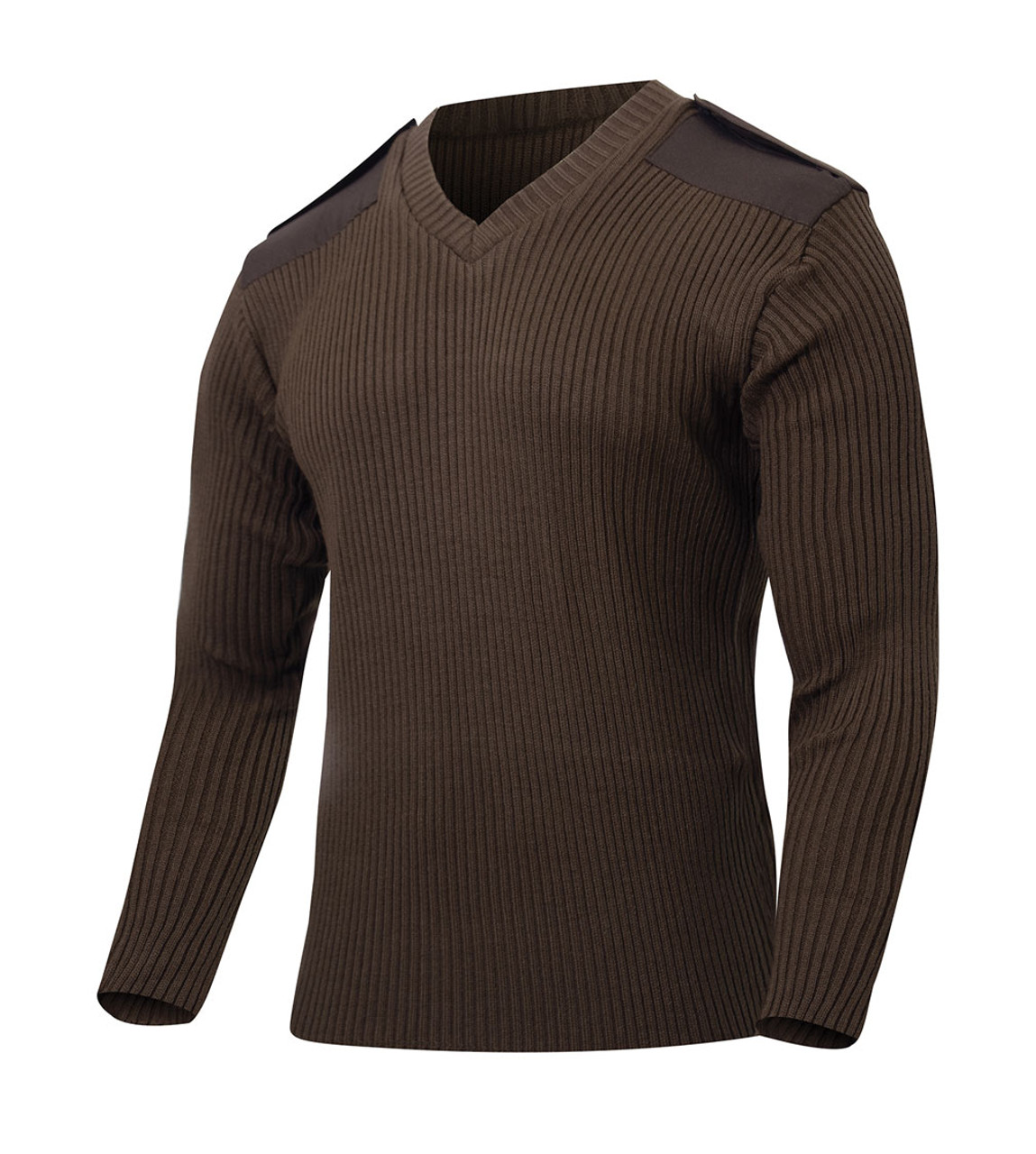 Uniform Brown V Neck Commando Sweaters