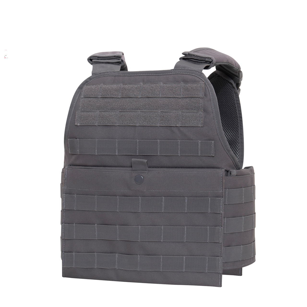 Shop Grey Molle Plate Carrier Vest - Fatigues Army Navy Gear