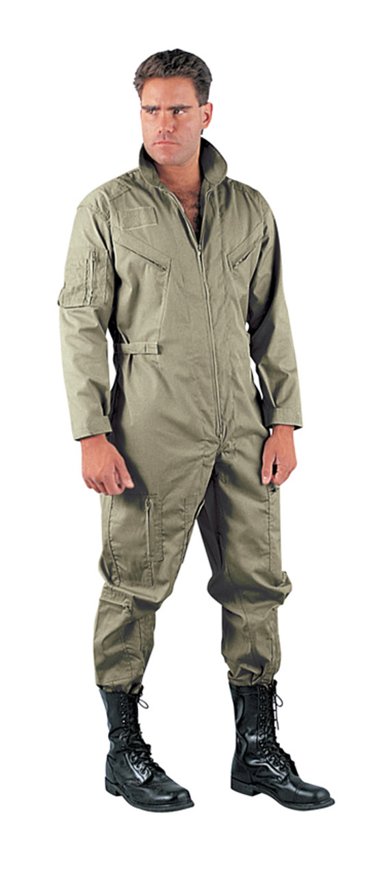 Foliage Green Military Air Force Style Flight Suit