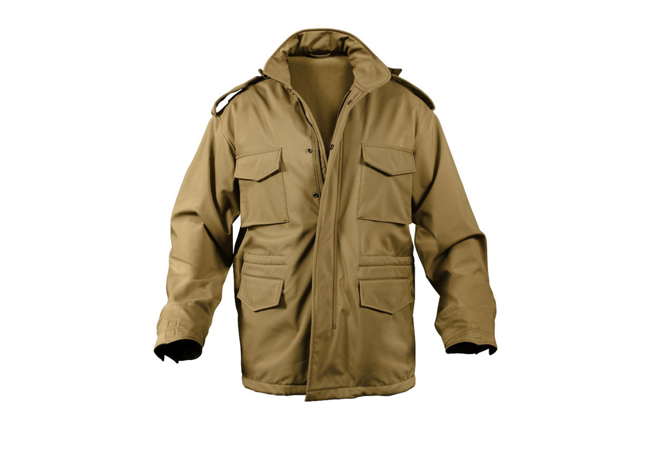 Rothco Soft Shell Tactical M-65 Field Jacket - Coyote