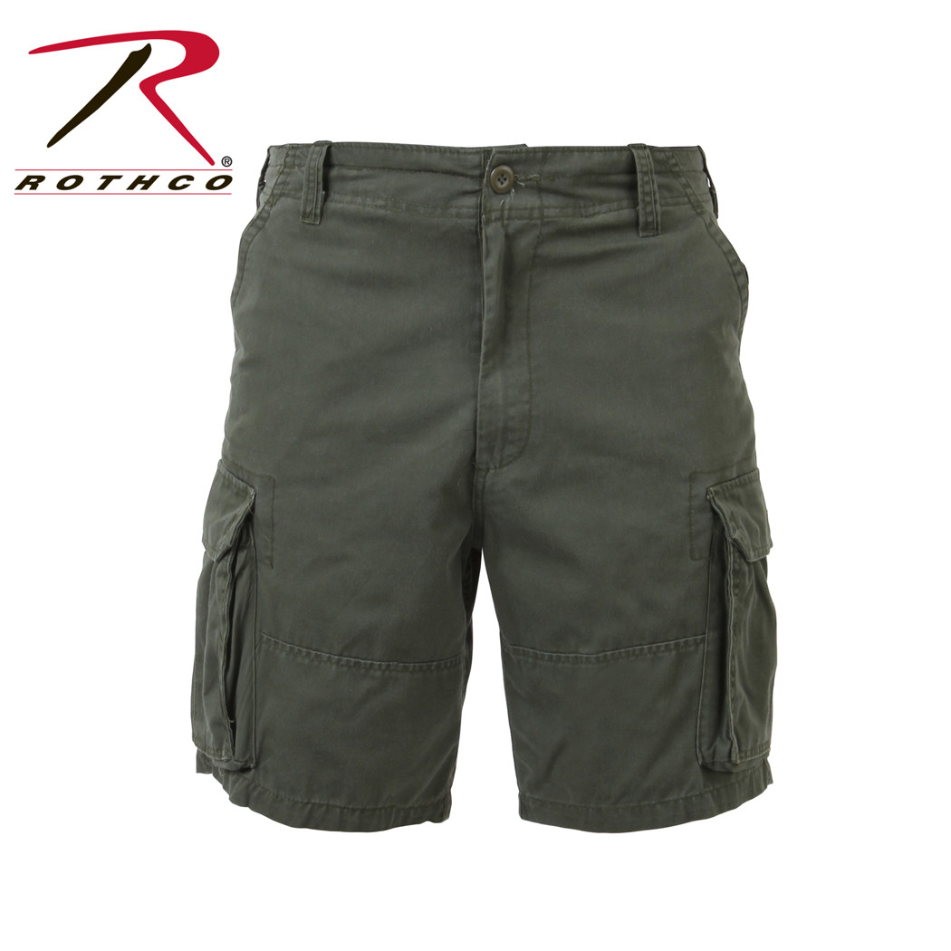 Shop Vintage Olive Cargo Fatigue Shorts - Fatigues Army Navy Gear