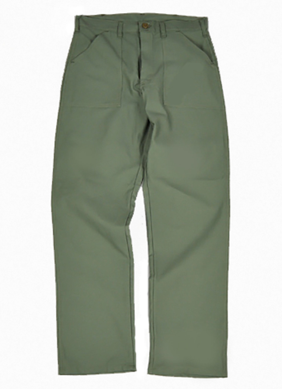 Universal Works - Fatigue Pant In Light Olive Twill – The Rugged Society