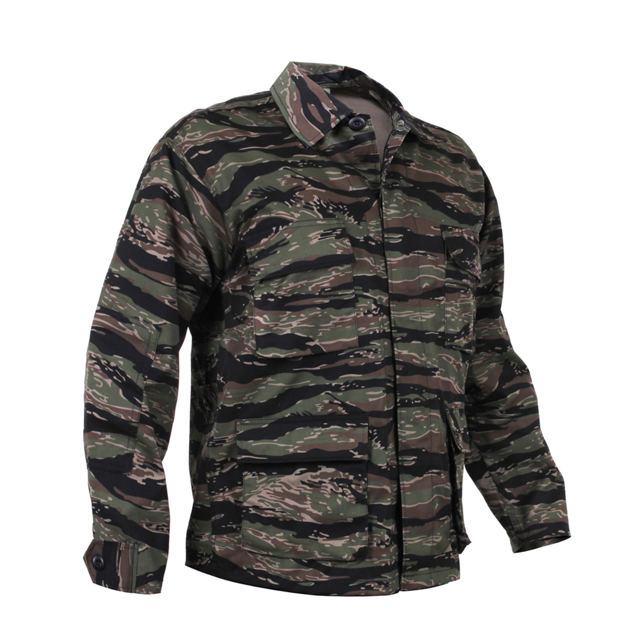 Neon Stripe Camo Utility Jacket