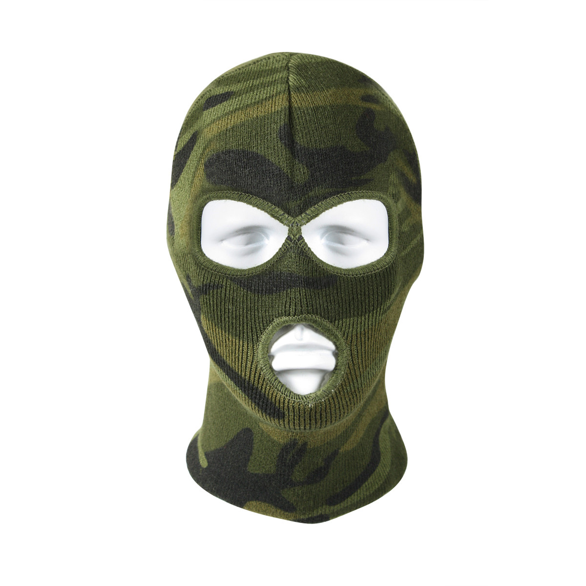Rothco Tactical Three Hole Face Mask – Acrylic Ski Mask Balaclava, USA Made, OD Green, One Size Men’s