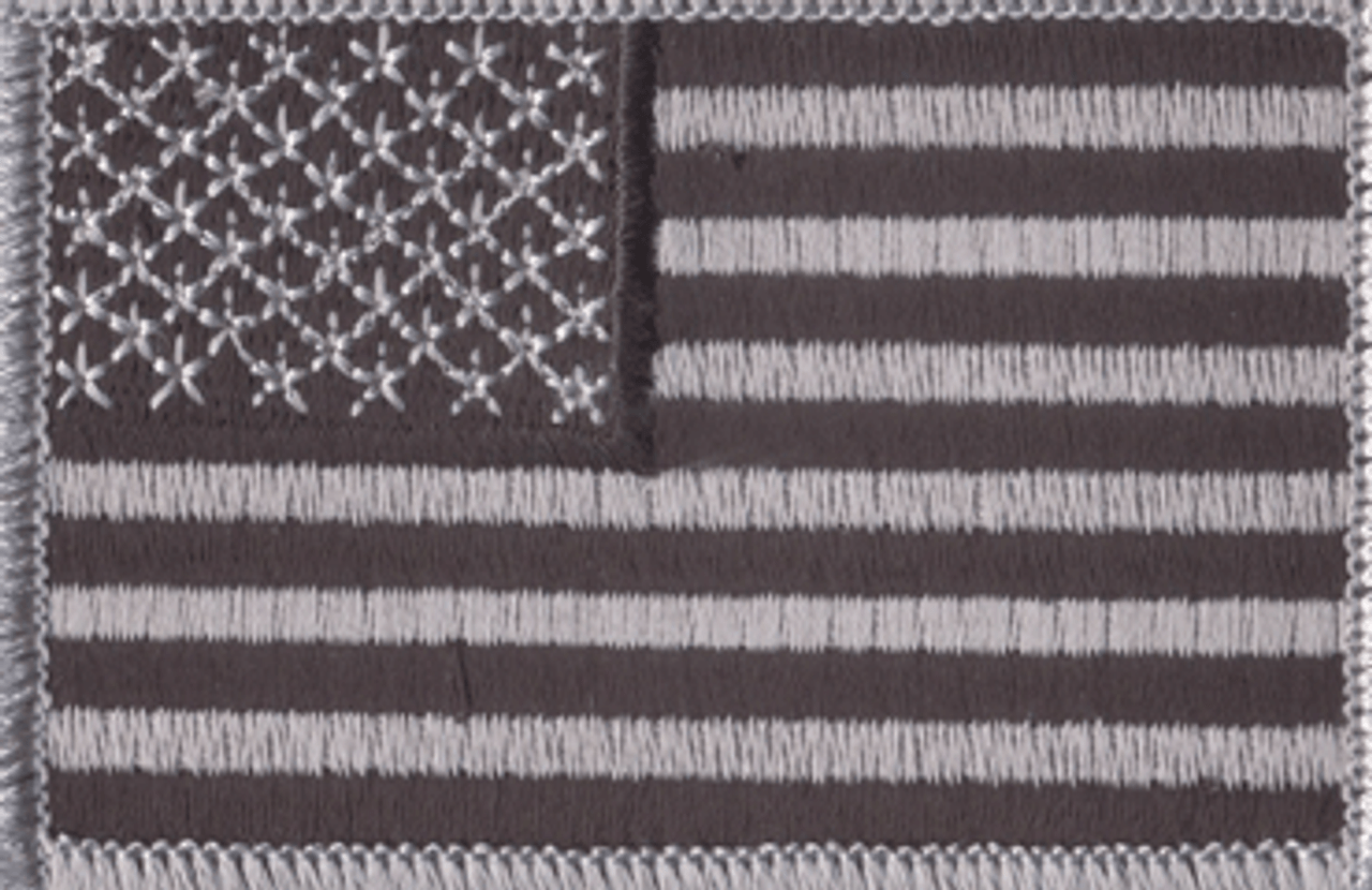 Shop Reverse Black/Silver U.S. Flag Patches - Fatigues Army Navy