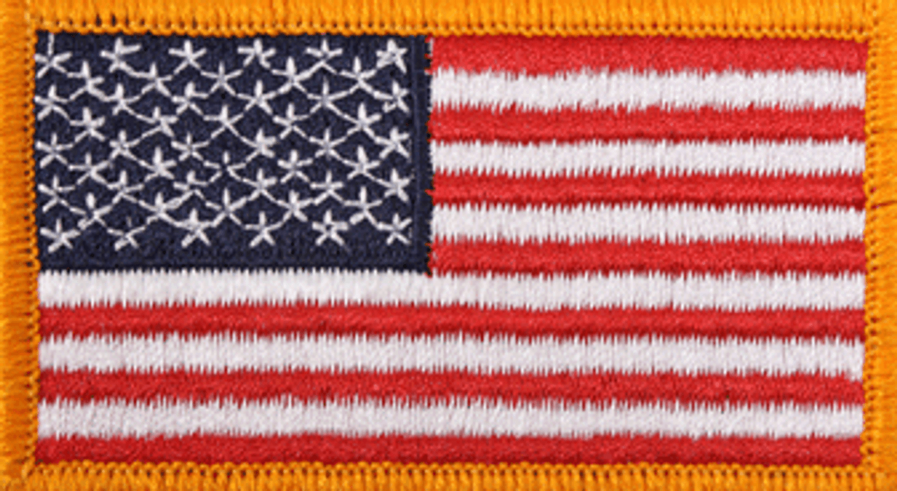 US Flag Patch  Velcro, 2 x 3.25