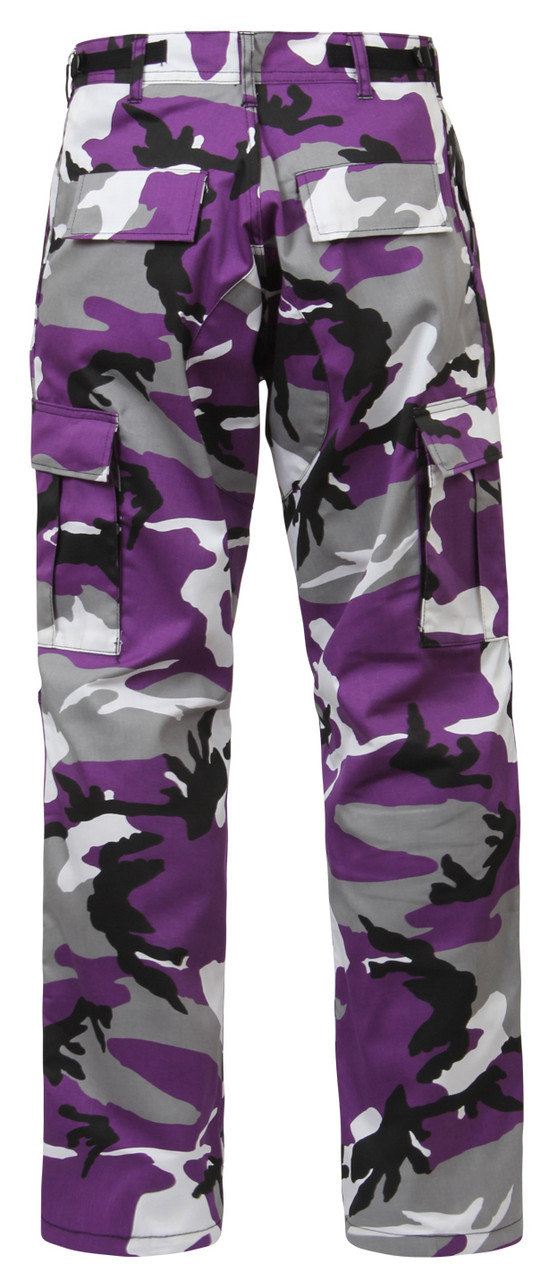 Shop Purple Camo BDU Pants Fatigues Army Navy Gear