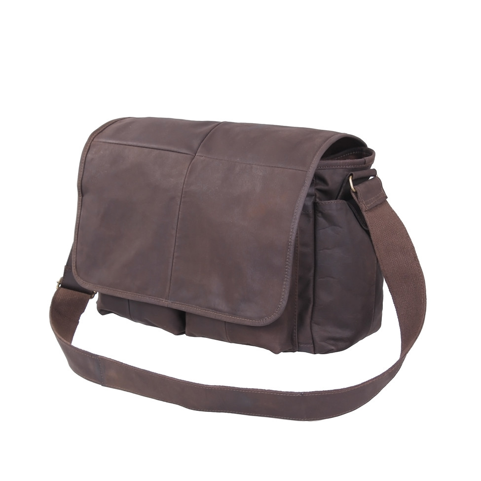Shop Classic Brown Leather Messenger Bags Fatigues Army Navy