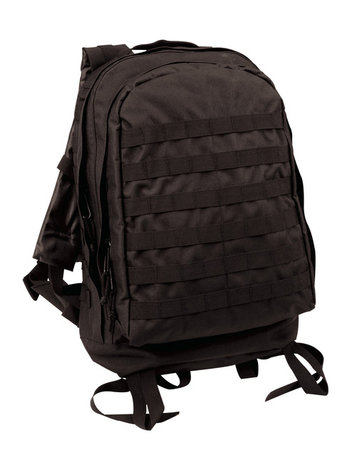 Black MOLLE 3 Day Assault Pack - Front View